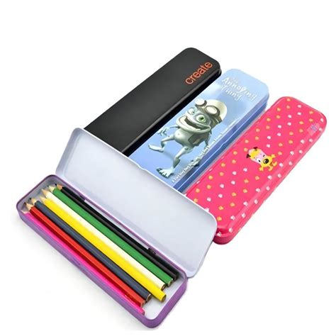 metal tin pencil box wholesale|plastic box pencil case.